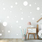 Wall Decal White Playroom Sticker Wall Polkadot White Wall Spot