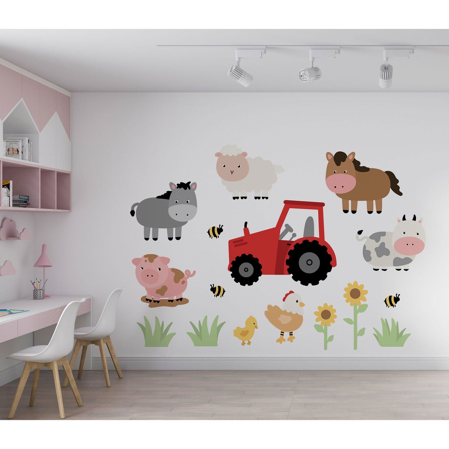 Farmyard Animal Wall Sticker Farmyard Playroom Decor Sticker