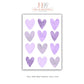 Heart Wall Sticker Girl Nursery Decor Kids Room Purple Wall Sticker Heart Sticker Girl Room Decor Heart Decal Purple Nursery Wall Decal