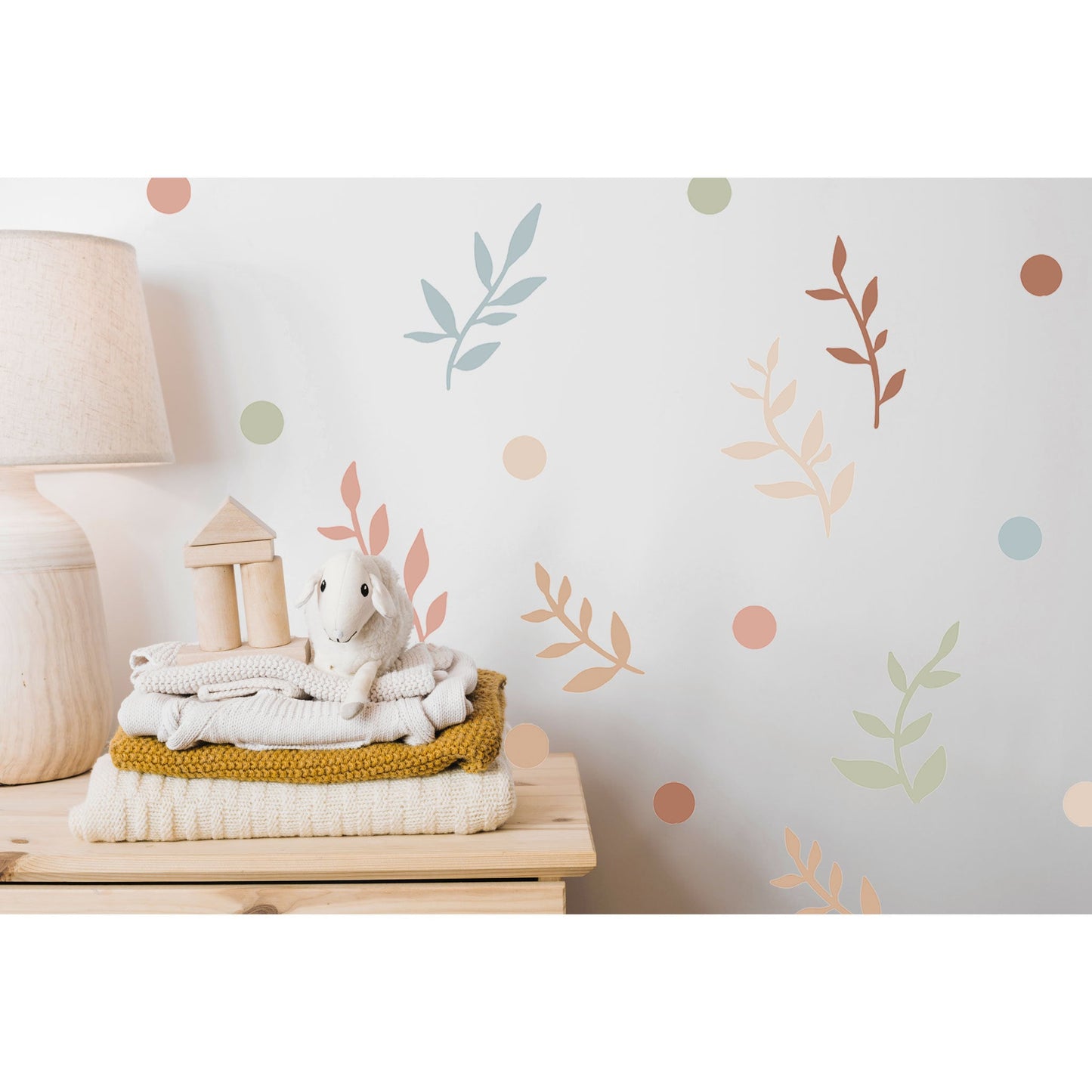 Nursery Wallpaper Kid Wall Sticker Wildflower Wall Decal Flower