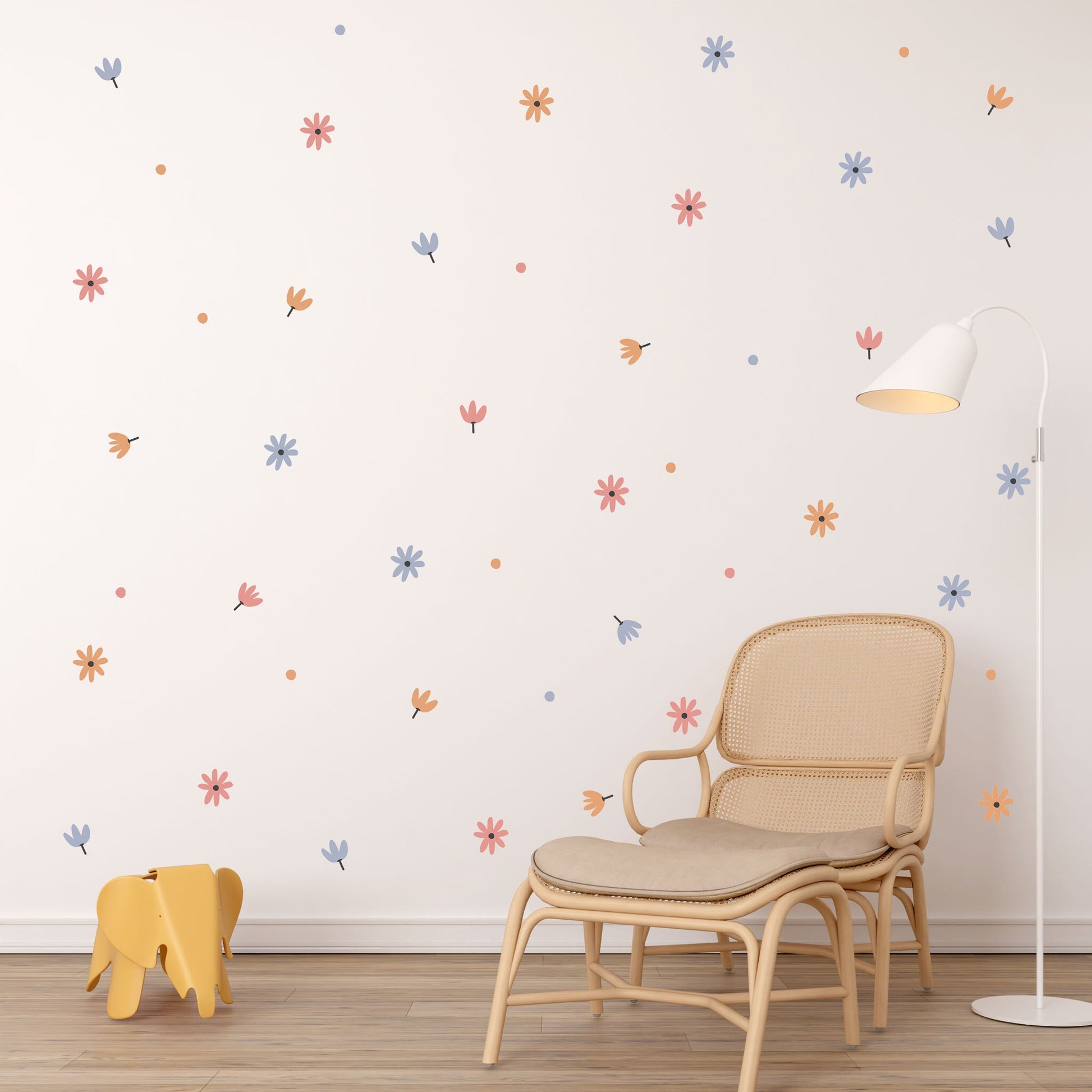 Blossom Flower Boho Floral Wall Sticker Playroom