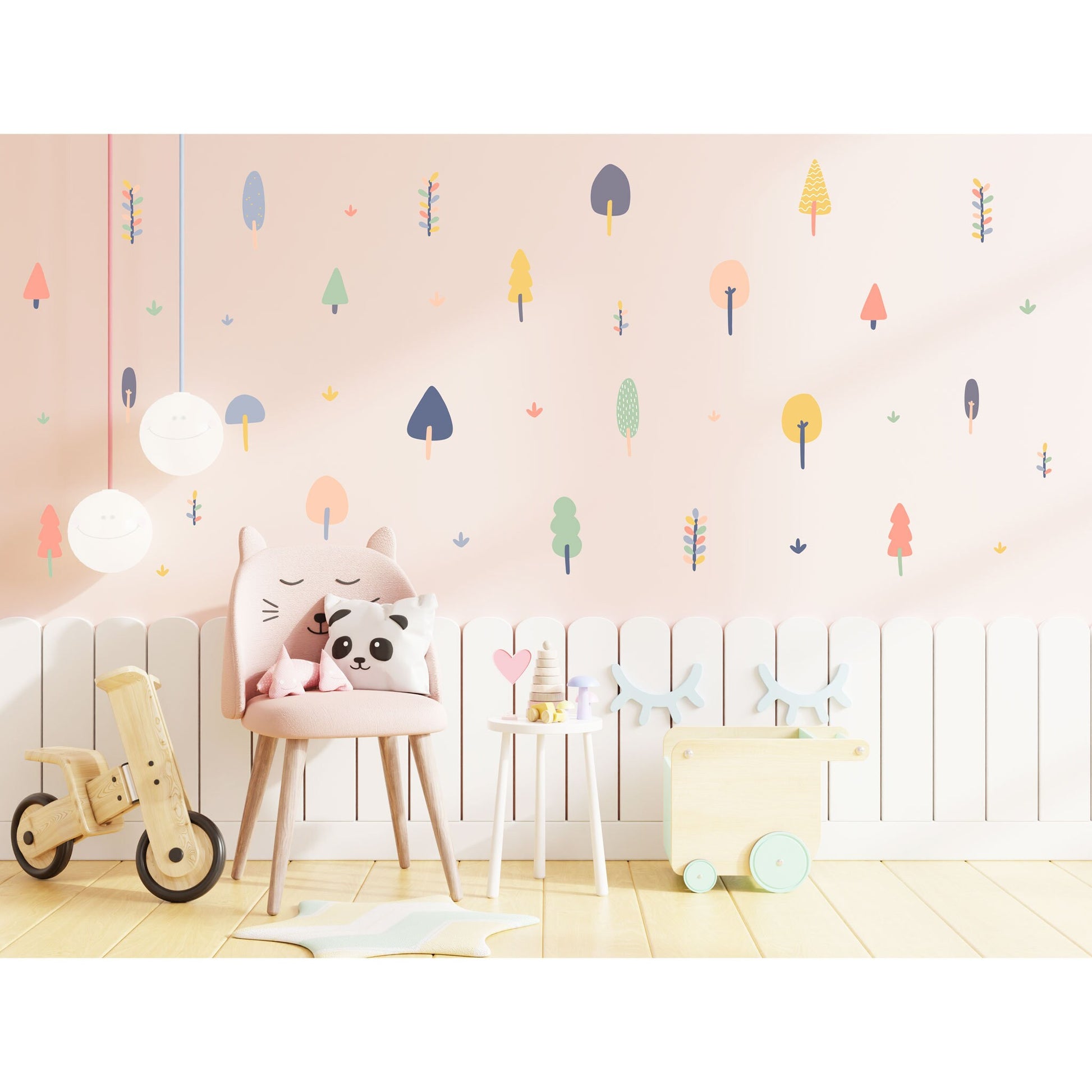 Kid Bedroom Wall Sticker Forest Tree Wall Stickers