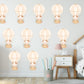 Hot Air Balloon Wall Sticker Kids Bedroom Girls Decor Nursery Wallpaper Idea Children Baby Cow Cute Animal Toddler Floating Design Print