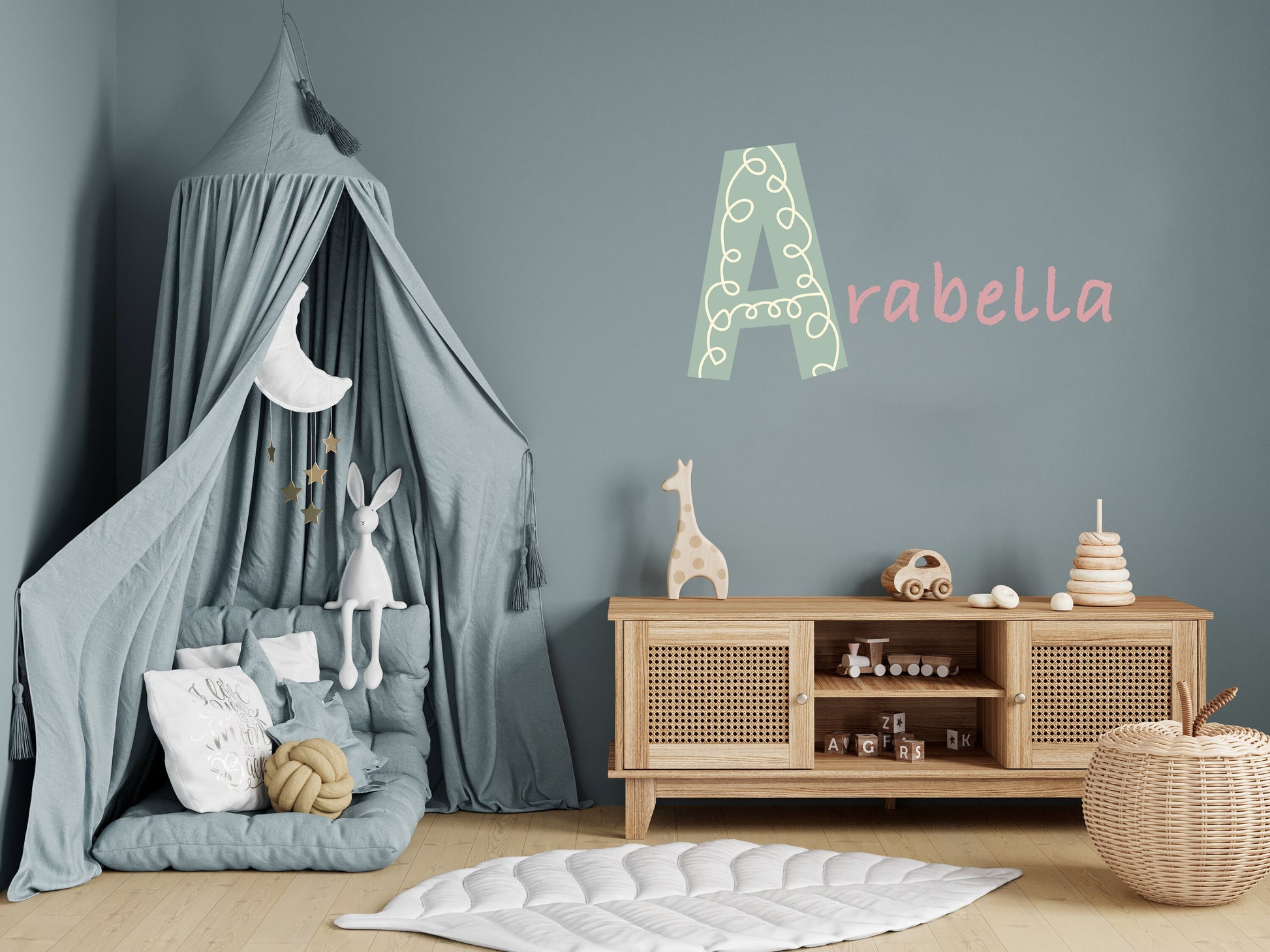 Newborn Gift Gender Neutral Decor Personal Nursery Decor Name Personalised Baby Gift