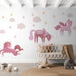 Girl Newborn Gift Pink Unicorn Wall Sticker Cloud Stars Wall Sticker