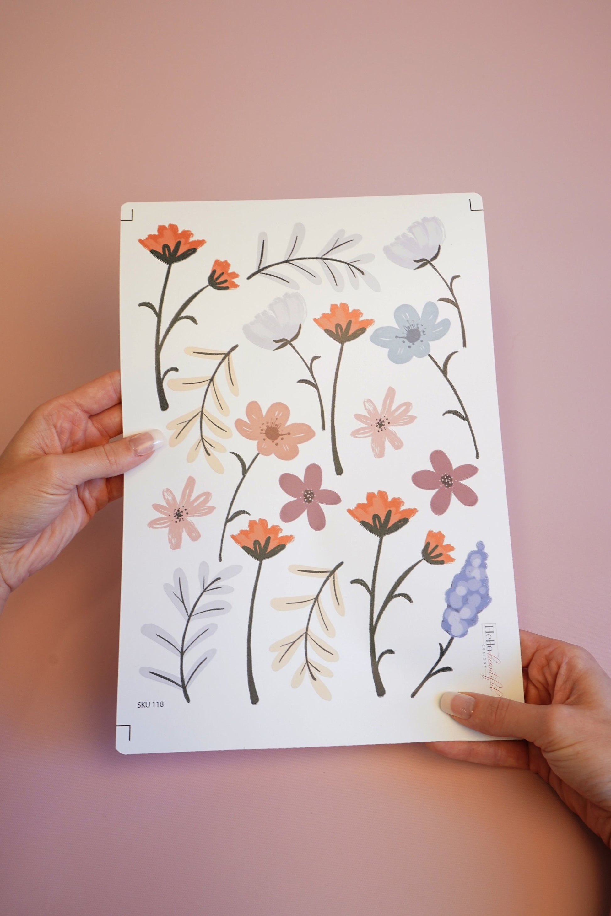 Wildflower Sticker Floral Wall Decals