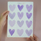 Heart Wall Sticker Girl Room Purple Wall Sticker Heart Sticker Nursery Wall Decal