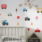 Car Nursery Wall Stickers Car Transport Nursery Decor Boys Cars Wall Decal Transport Wall Decal Boy Nursery Decor Bus Transport Wall Decor