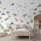 Dinosaur Wall Decal Boy Nursery Decor Volcano Decal Jurassic Decals