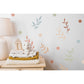 Floral Wall Stickers Leaf Wall Stickers Nursery Wall Decal Gender Neutral Nursery Decor