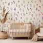 Sticker Girl Floral Wall Sticker Wall Decal Wall Sticker Flower Wall Decal Children&#39;s Wall Decor Kids Room Wall Art Girls Wallpaper Kid Wildflower Wall