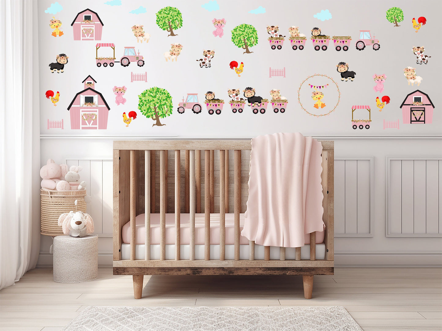 Farm Nursery Decor Farm Animal Wall Decals Farmyard Nursery Farm Animal nursery Decal Farm Barn Decal Nursery Wall Sticker Animal Wall Decal