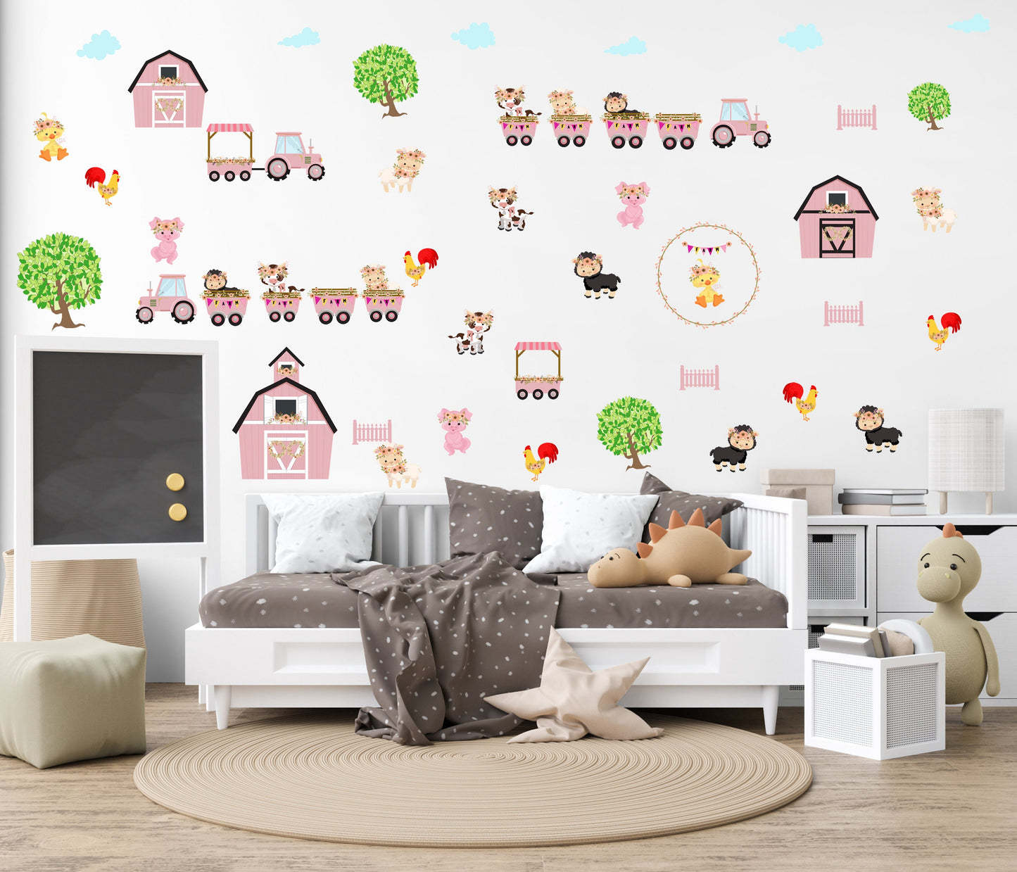 Farm Nursery Decor Farm Animal Wall Decals Farmyard Nursery Farm Animal nursery Decal Farm Barn Decal Nursery Wall Sticker Animal Wall Decal