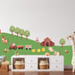 Farm Wall Sticker Farm Animal Wall Sticker Nursery Farm Wall Decal Tractor Wall Sticker Farm Animal Decal Farm Nursery Decor Farm Wallpaper