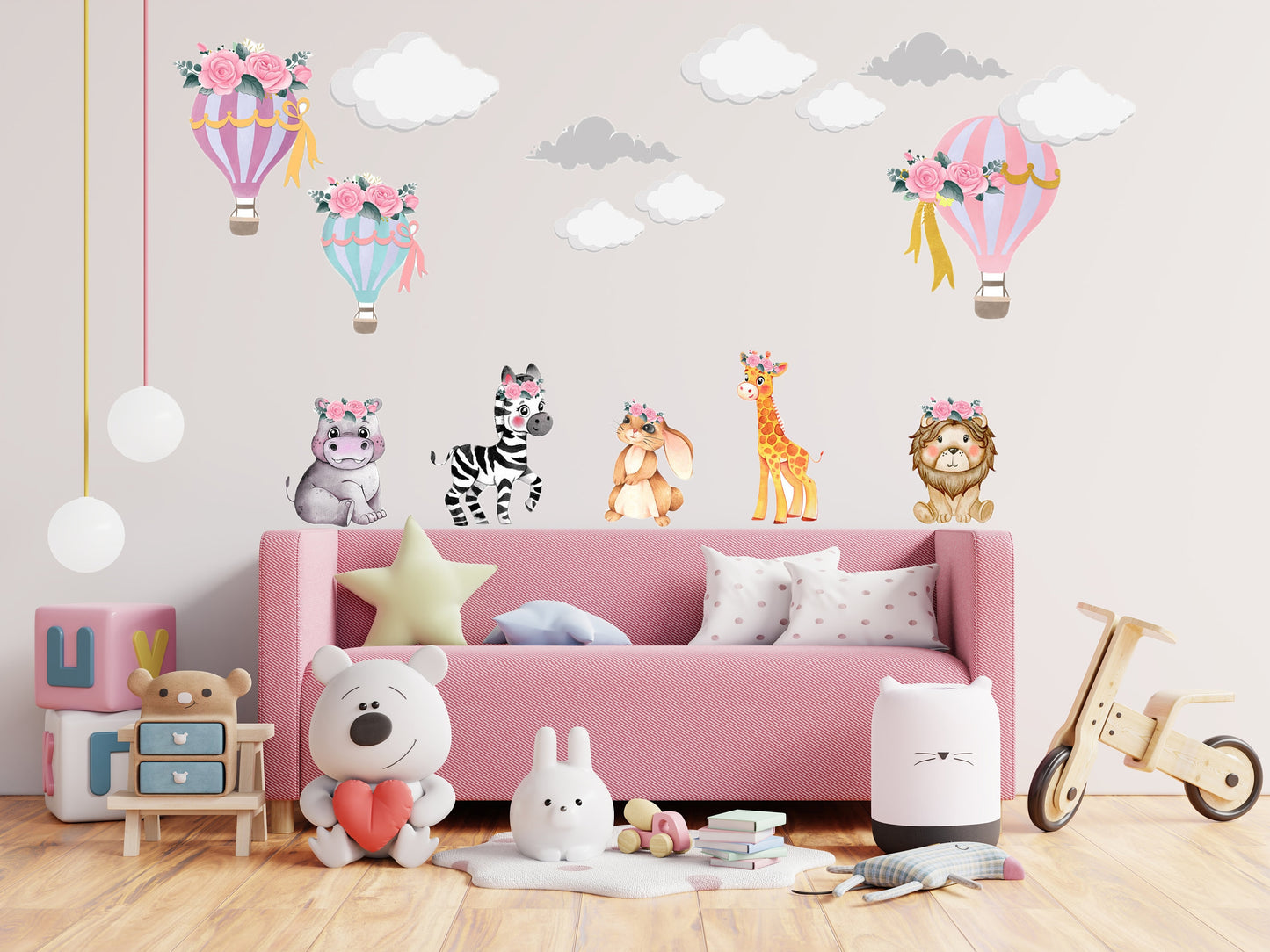 Safari Animal Wall Sticker Nursery Wall Sticker