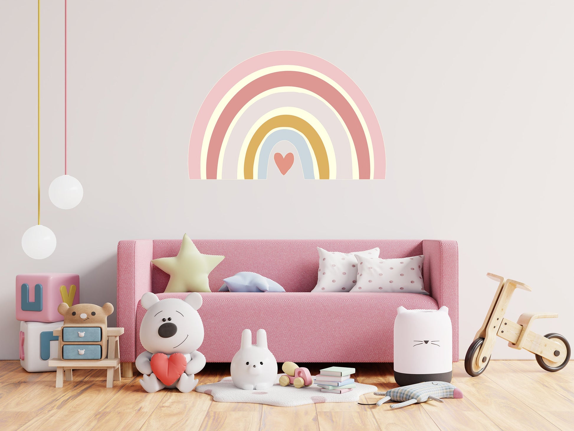 Large Rainbow Wall Sticker Rainbow Nursery Wall Sticker