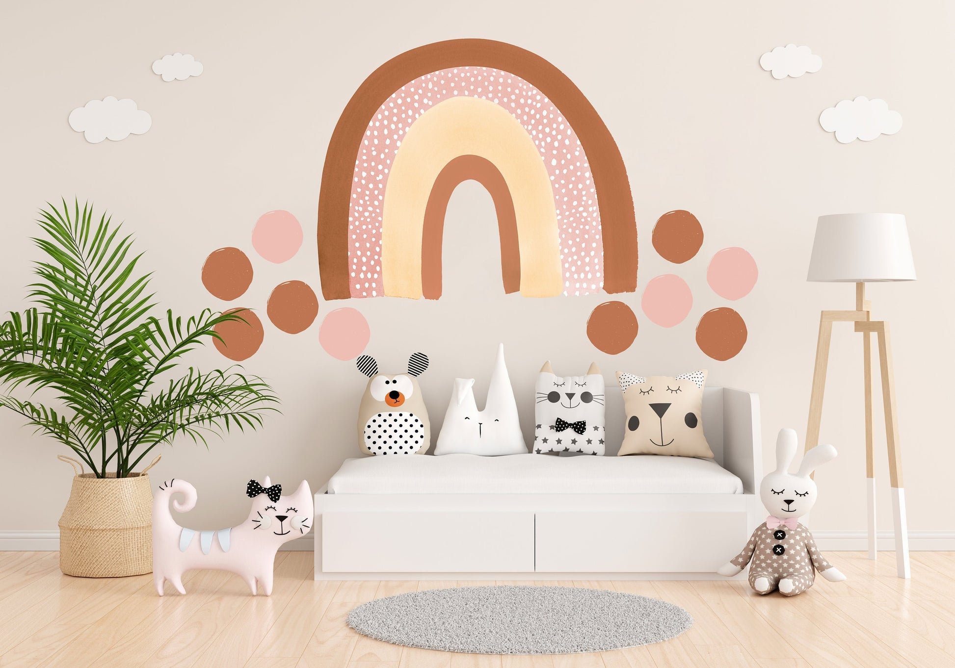 Boho Rainbow Wall Sticker Rainbow Nursery Wall Sticker