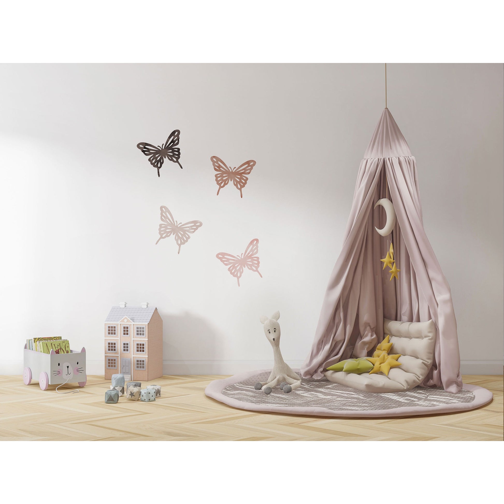 Butterfly Wall Sticker Nursery Wall Decal Butterfly Nursery Wall Decal Cute Nursery Decor Girl Bedroom Decor Butterfly Decor Playroom Decor