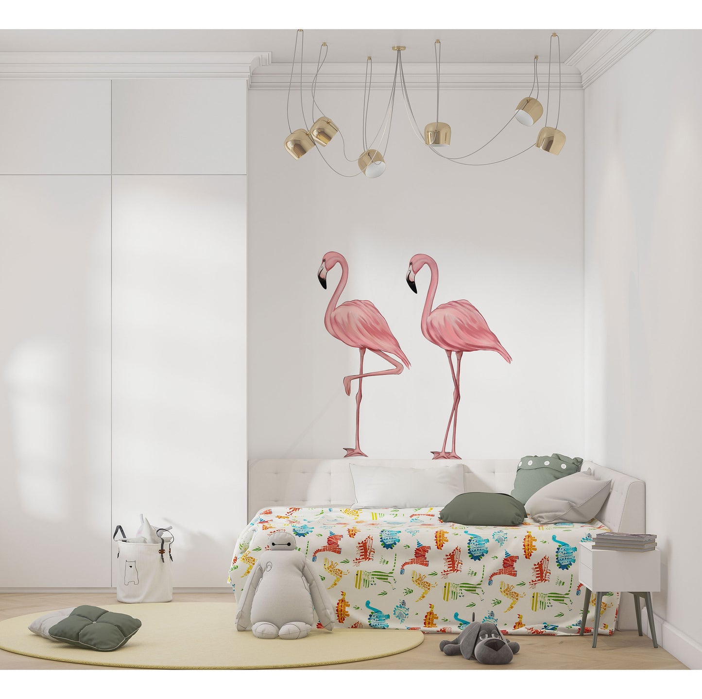 Pink Flamingo Wall Sticker Flamingo Decal Flamingo Decor Flamingo Sticker Nursery Sticker Flamingo