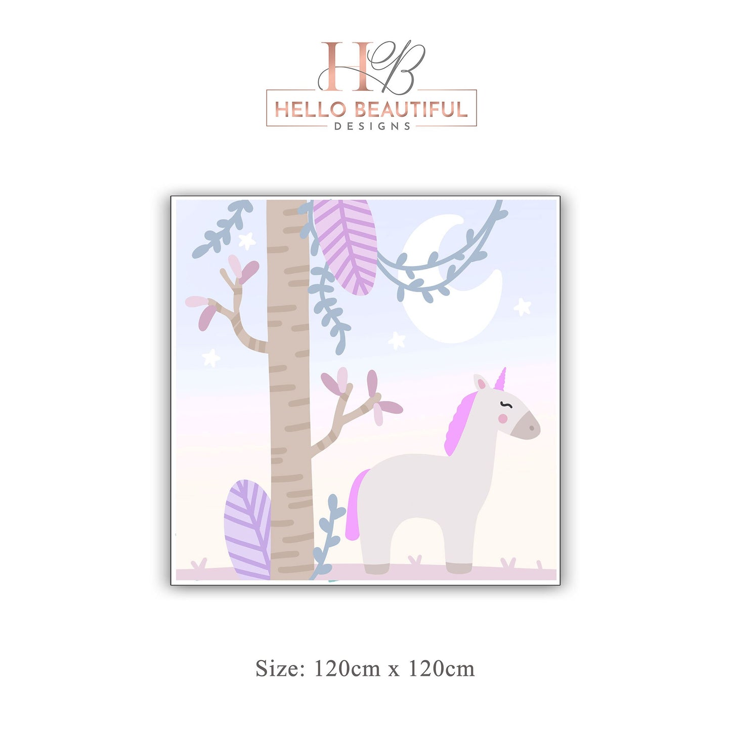 Unicorn Dream Wall Sticker, Nursery Wall Decal