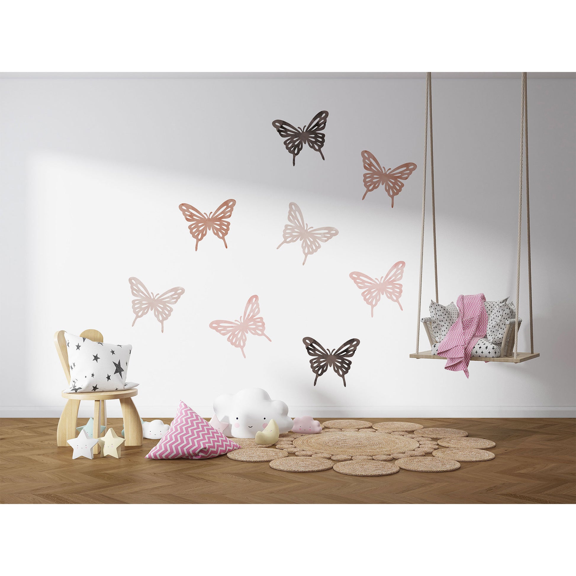 Butterfly Wall Sticker Nursery Wall Decal Butterfly Nursery Wall Decal Cute Nursery Decor Girl Bedroom Decor Butterfly Decor Playroom Decor