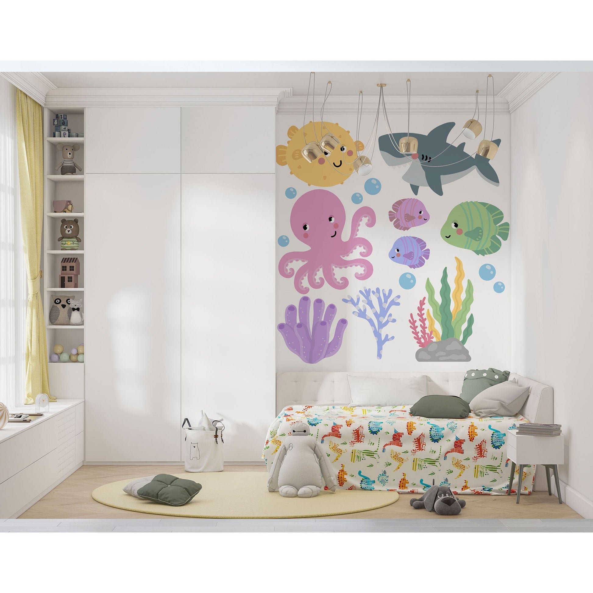 Wall Sticker Sea Creature Bedroom Decor