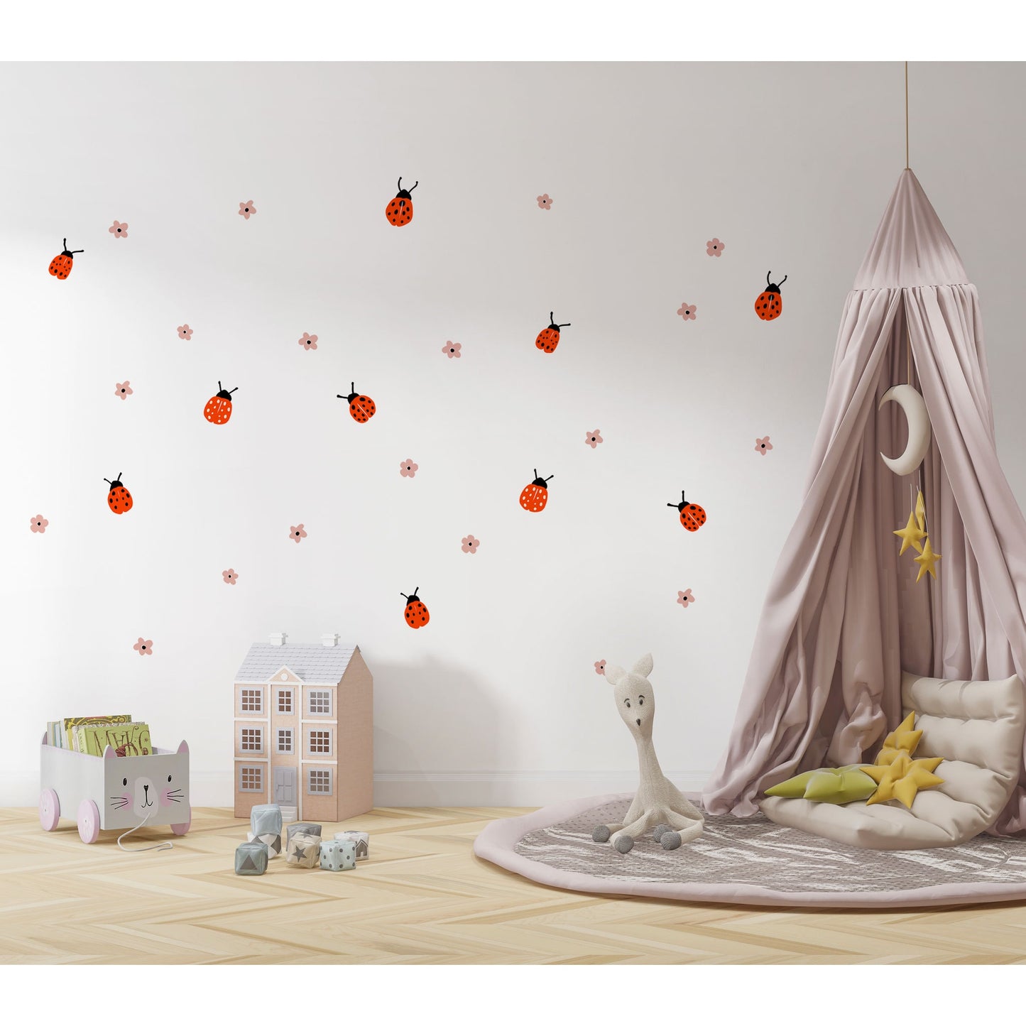 Ladybug Wall Decal Ladybird Wall Sticker Ladybug Decal