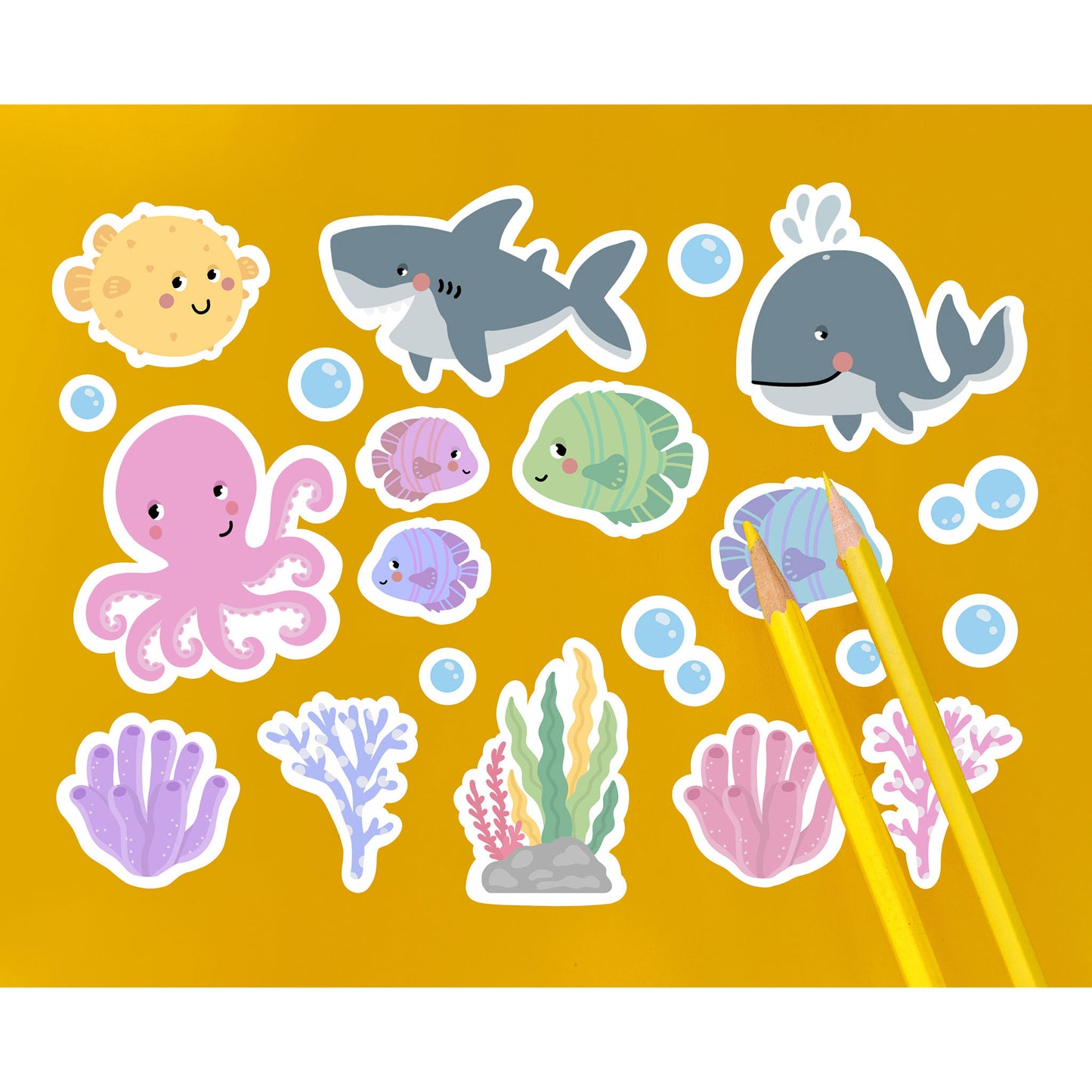 Ocean Creatures Decals