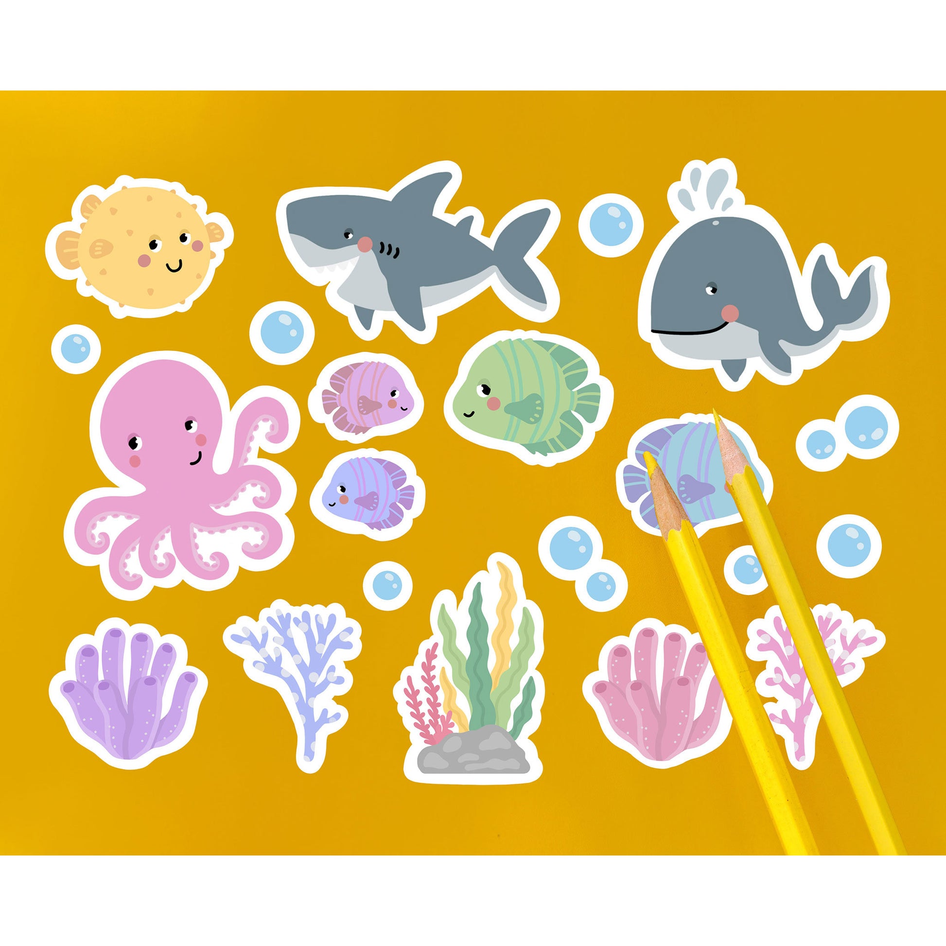 Ocean Creatures Decals