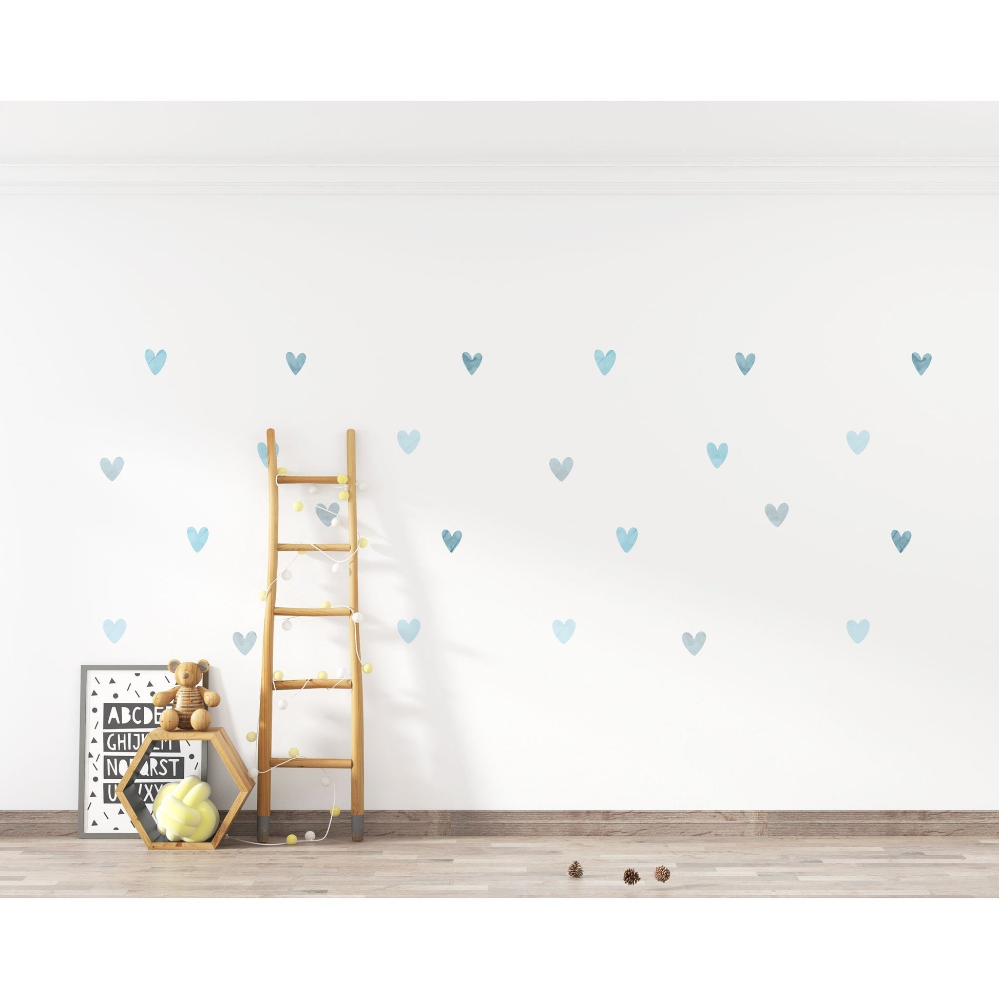 Blue Heart Wall Sticker Blue Wall Sticker Blue r Kids Wall Sticker