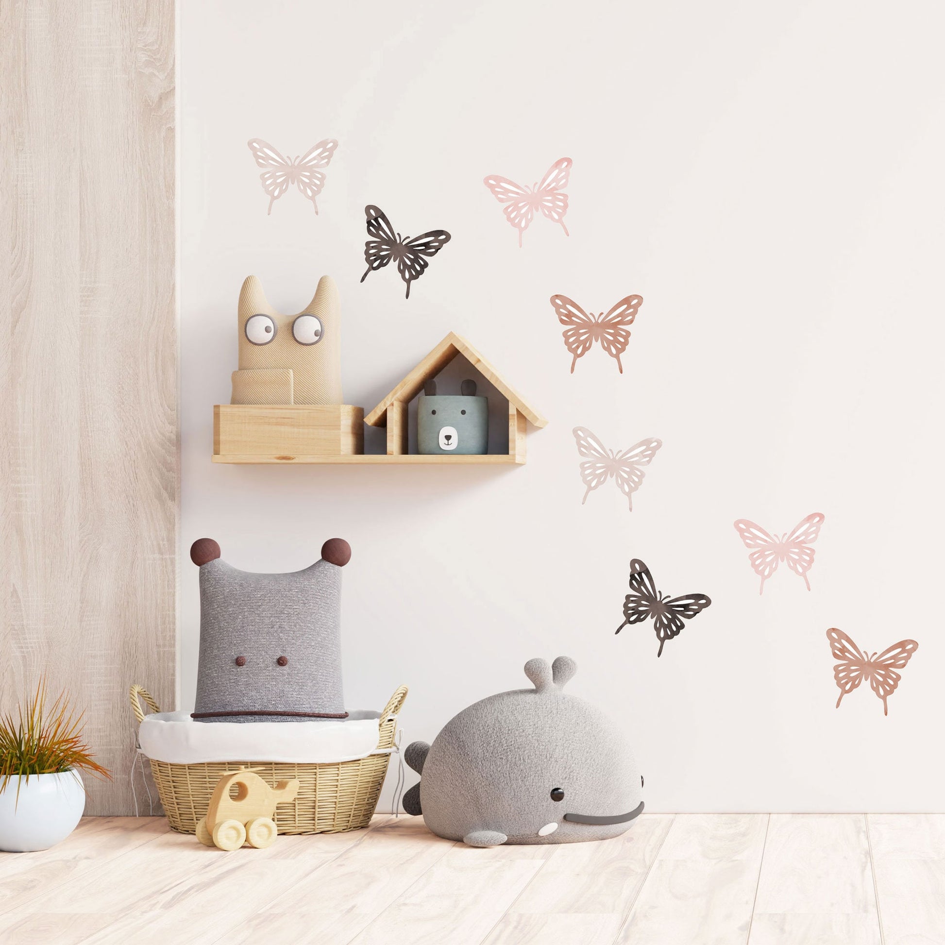 Butterfly Wall Sticker Nursery Wall Decal Butterfly Nursery Wall Decal Cute Nursery Decor Girl Bedroom Decor Butterfly Decor Playroom Decor