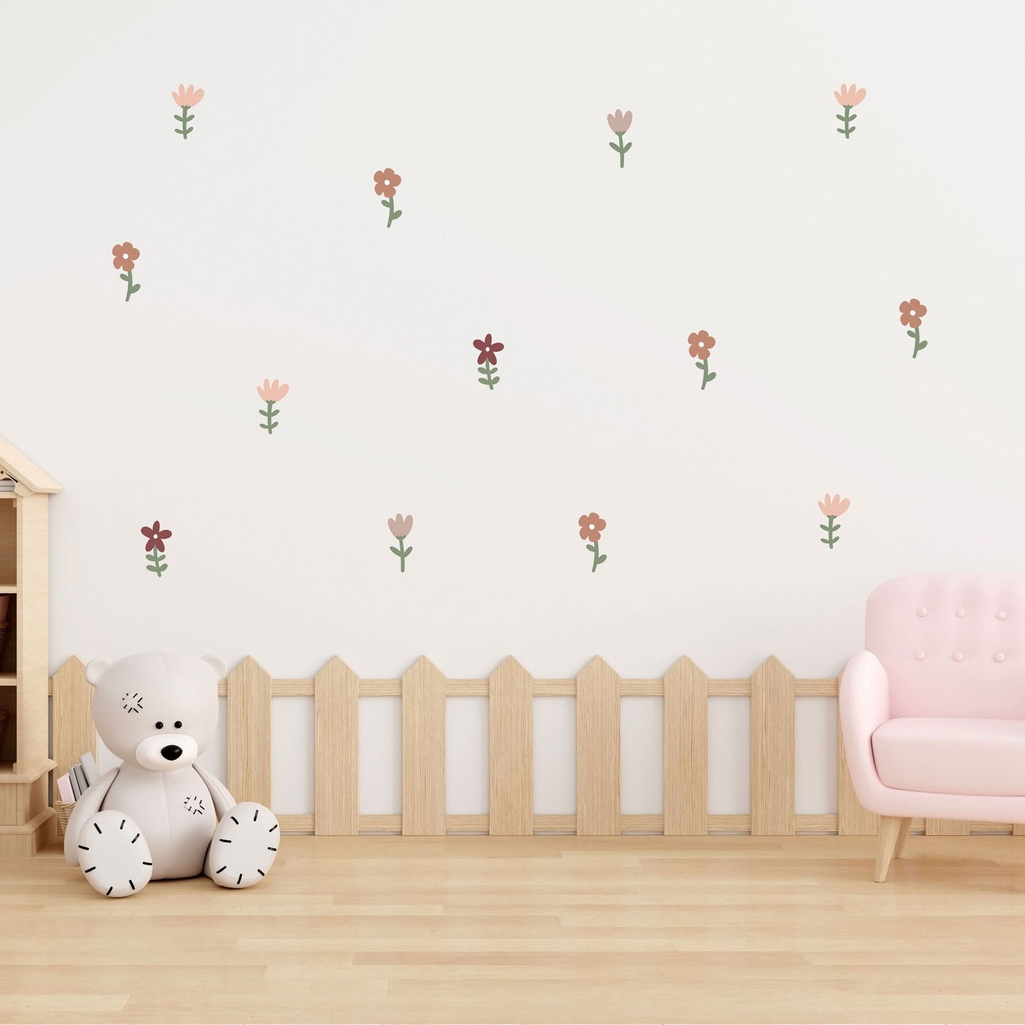 Kids Room Floral Wall Sticker Nursery Decor Wall Decals