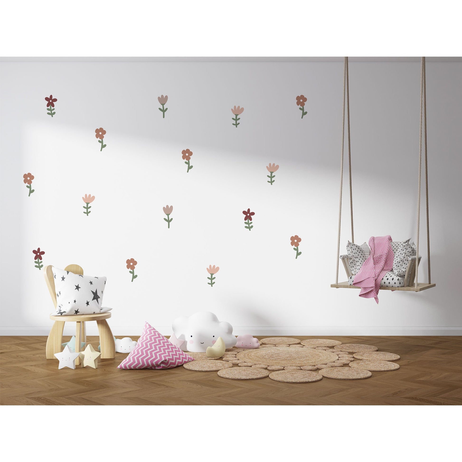 Floral Wall Sticker Girl Nursery Decor Wall Decals