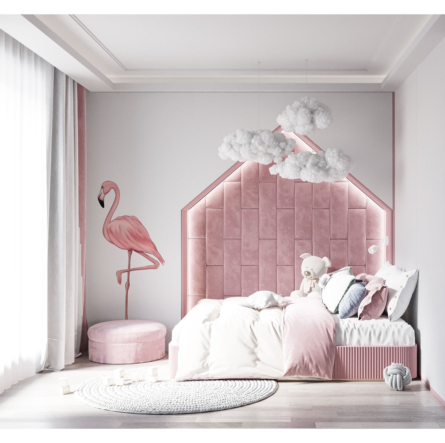 Decor Flamingo Sticker Nursery Sticker Flamingo