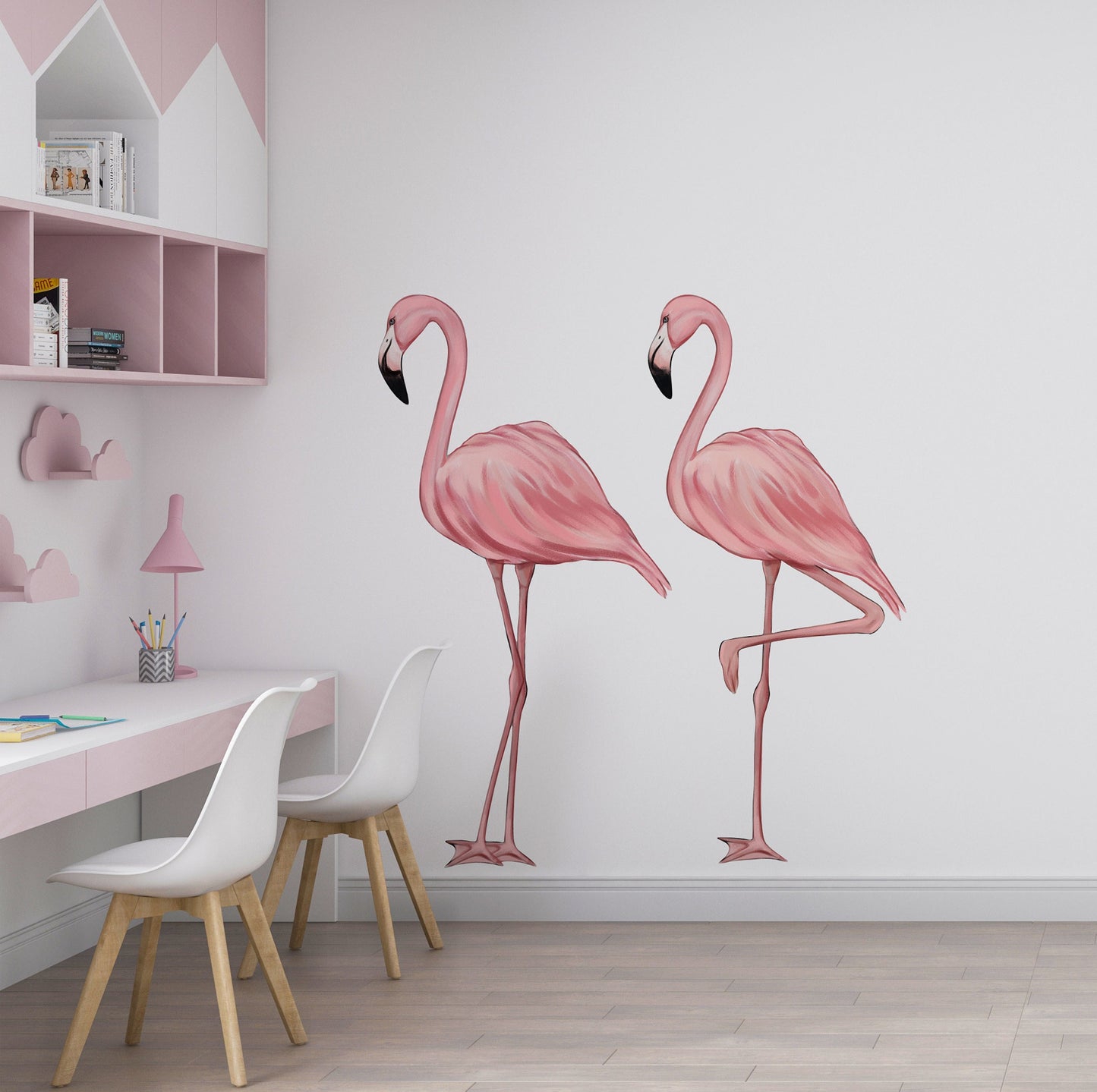 Pink Flamingo Wall Decal Flamingo Wall Sticker Flamingo