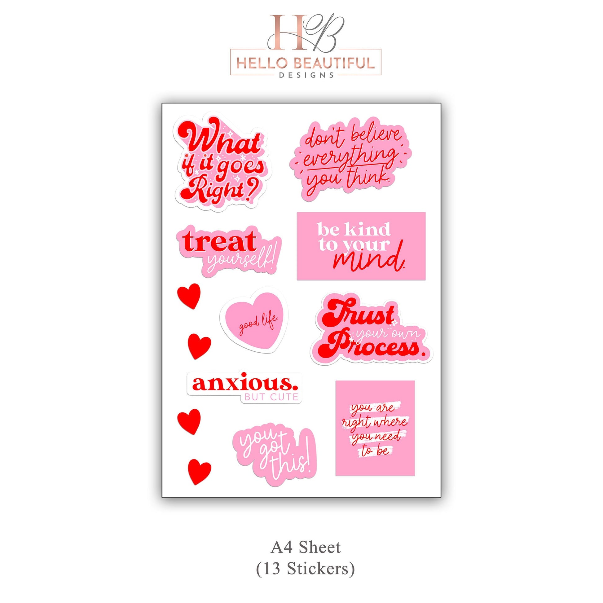 Pink Quote Stickers, Quote Stickers, Laptop Stickers, Journal Quote Stickers