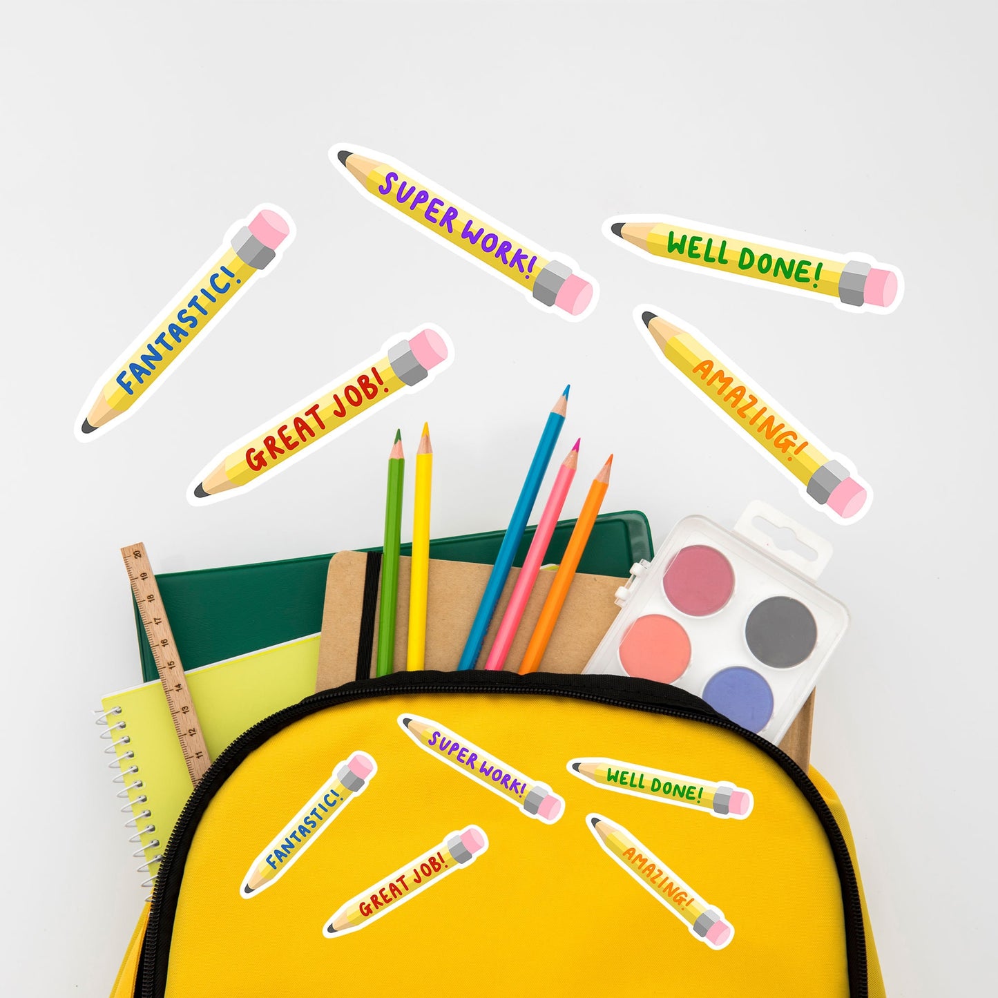 Pencil Reward Stickers, Teacher Stickers, Classroom Stickers, Primary School Stickers, Teacher Awards, Back to School, Pencil Stickers