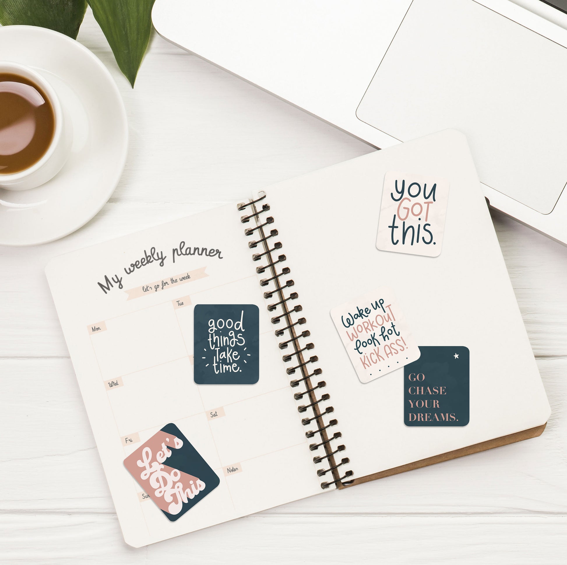 Motivational Notes Stickers, Quote Stickers, Laptop Stickers