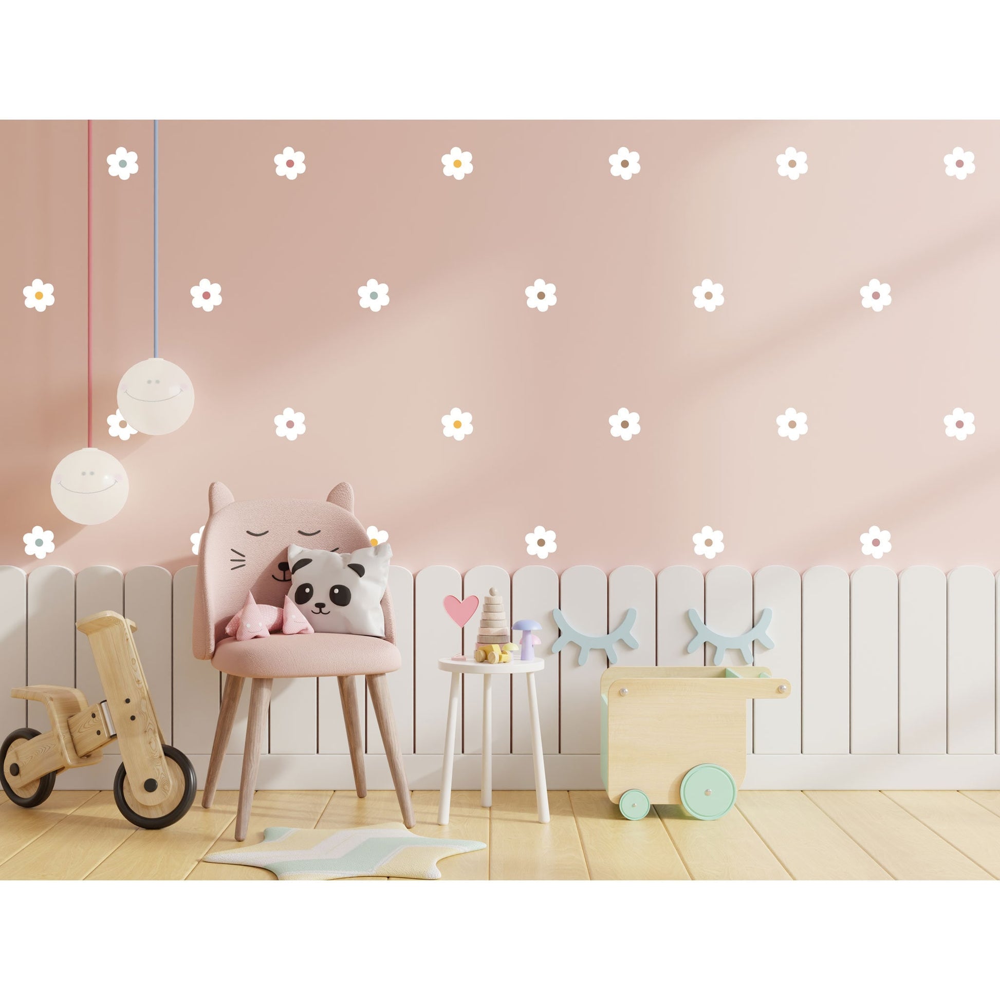 Daisies Wall Sticker Nursery Wall Sticker Flower Wall Sticker Daisy Wall Decal Floral Wall Sticker Girl Bedroom Decor Nursery Wall Decal