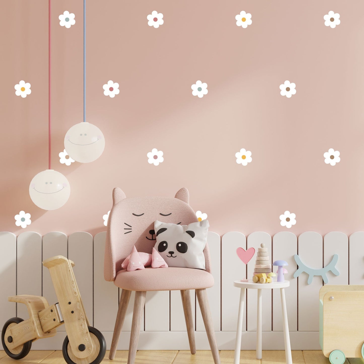 Daisies Wall Sticker Nursery Wall Sticker Flower Wall Sticker Daisy Wall Decal Floral Wall Sticker Girl Bedroom Decor Nursery Wall Decal