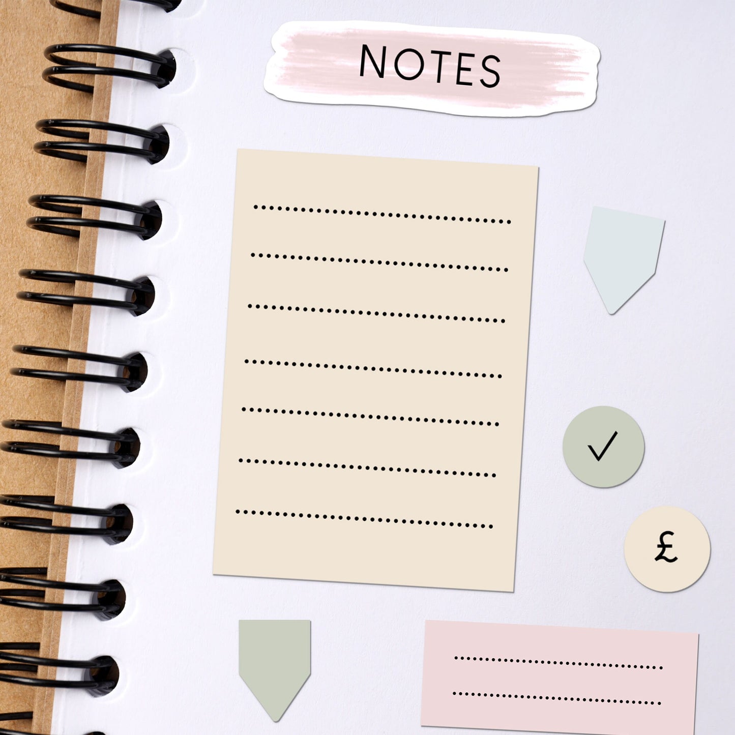 Pastel Planner Sticker Calendar Sticker Weekly Planner Todo Notebook Sticker