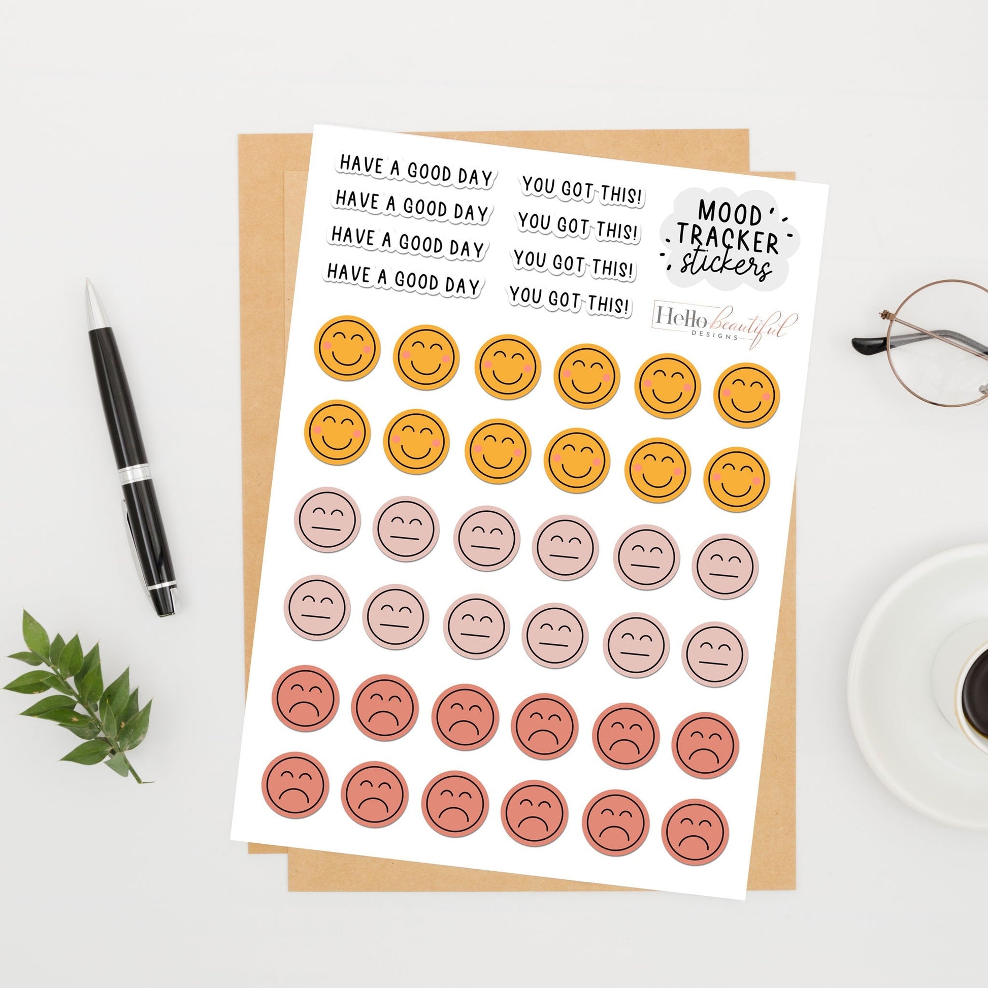 Mood Tracker Stickers, Mood Planner Stickers, Functional Planner Stickers, Organisation Stickers, Planner Stickers, Mood Stickers, Planner