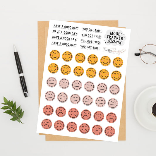 Mood Tracker Stickers, Mood Planner Stickers, Functional Planner Stickers, Organisation Stickers, Planner Stickers, Mood Stickers, Planner