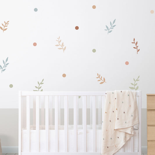 Leaf Wall Sticker Nursery Wall Sticker Flower Wall Stickers