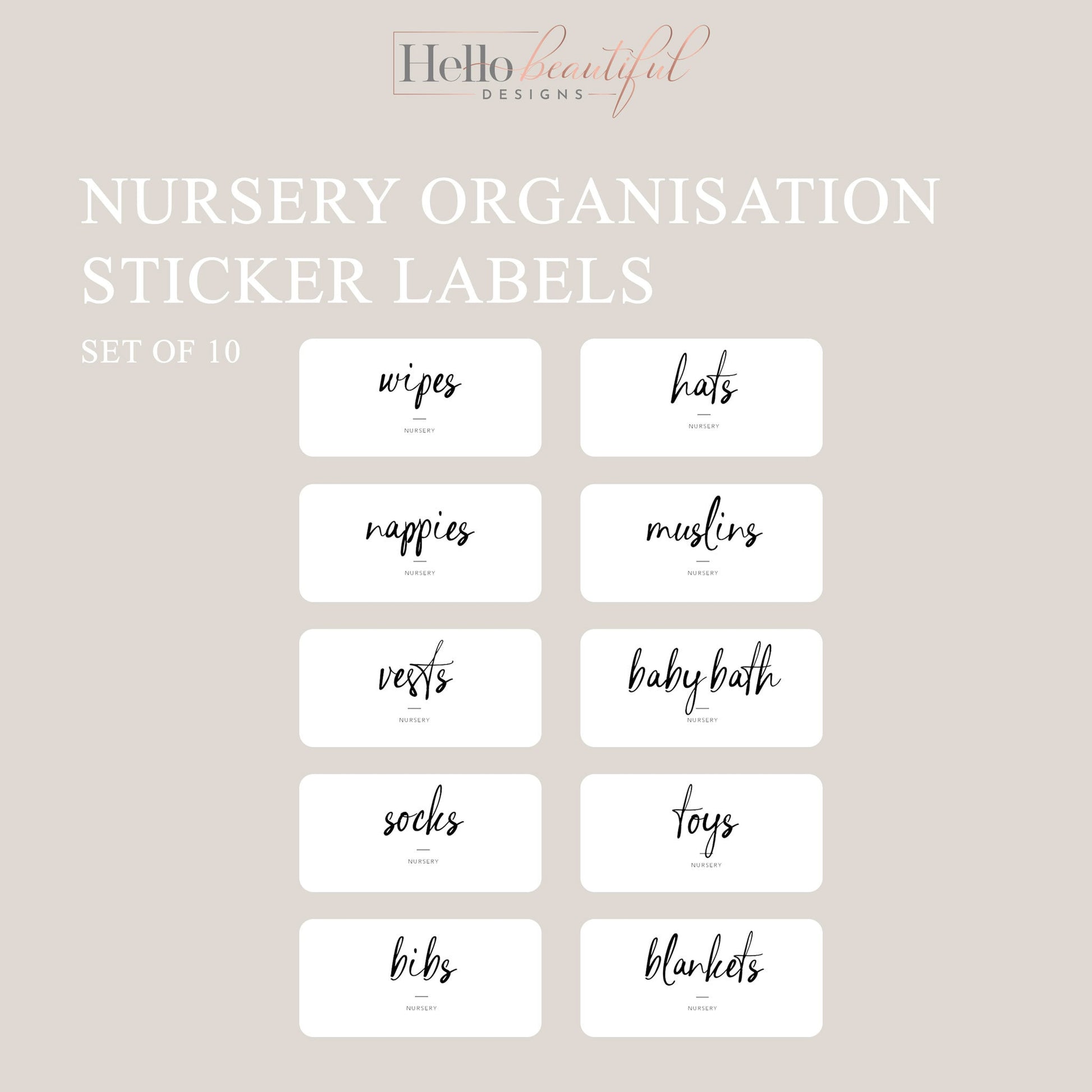 Baby Nursery Sticker Labels, Nursery Organisation Labels, Organisation Stickers, Organisation, Baby Nursery, Nursery Labels, Baby Organise