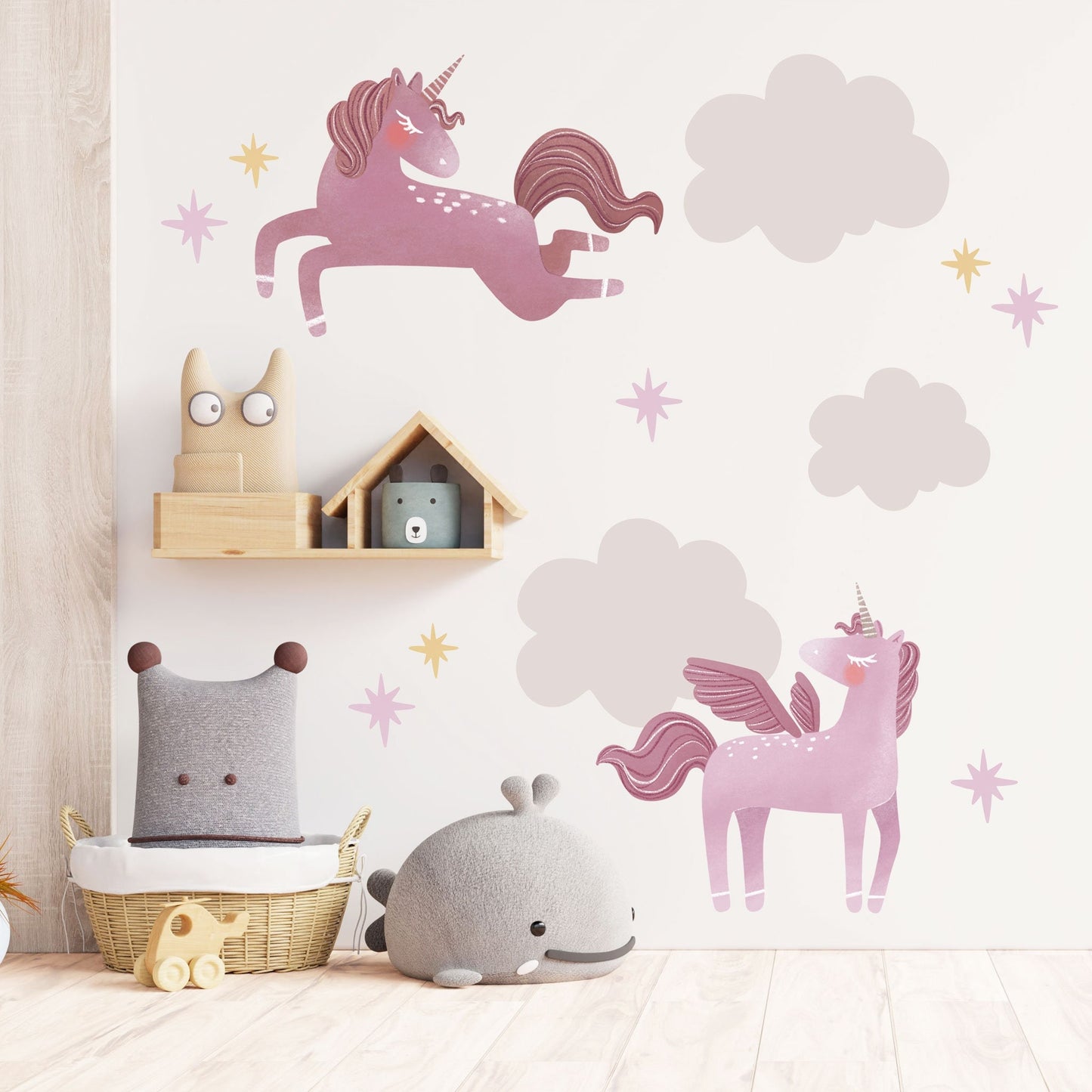 Pegasus Unicorns Wall Sticker Nursery Wall Decal