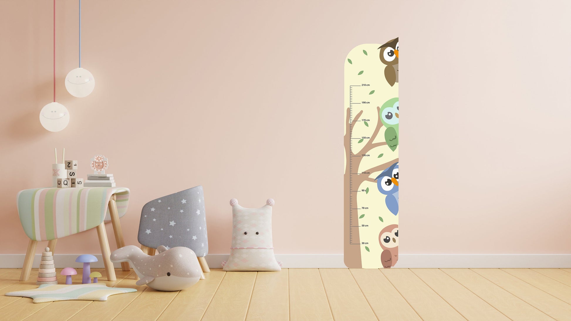 Make measuring your child's growth fun with our Animal Tree Height Chart Wall Sticker! Adorable animal design, removable, and easy-to-apply.