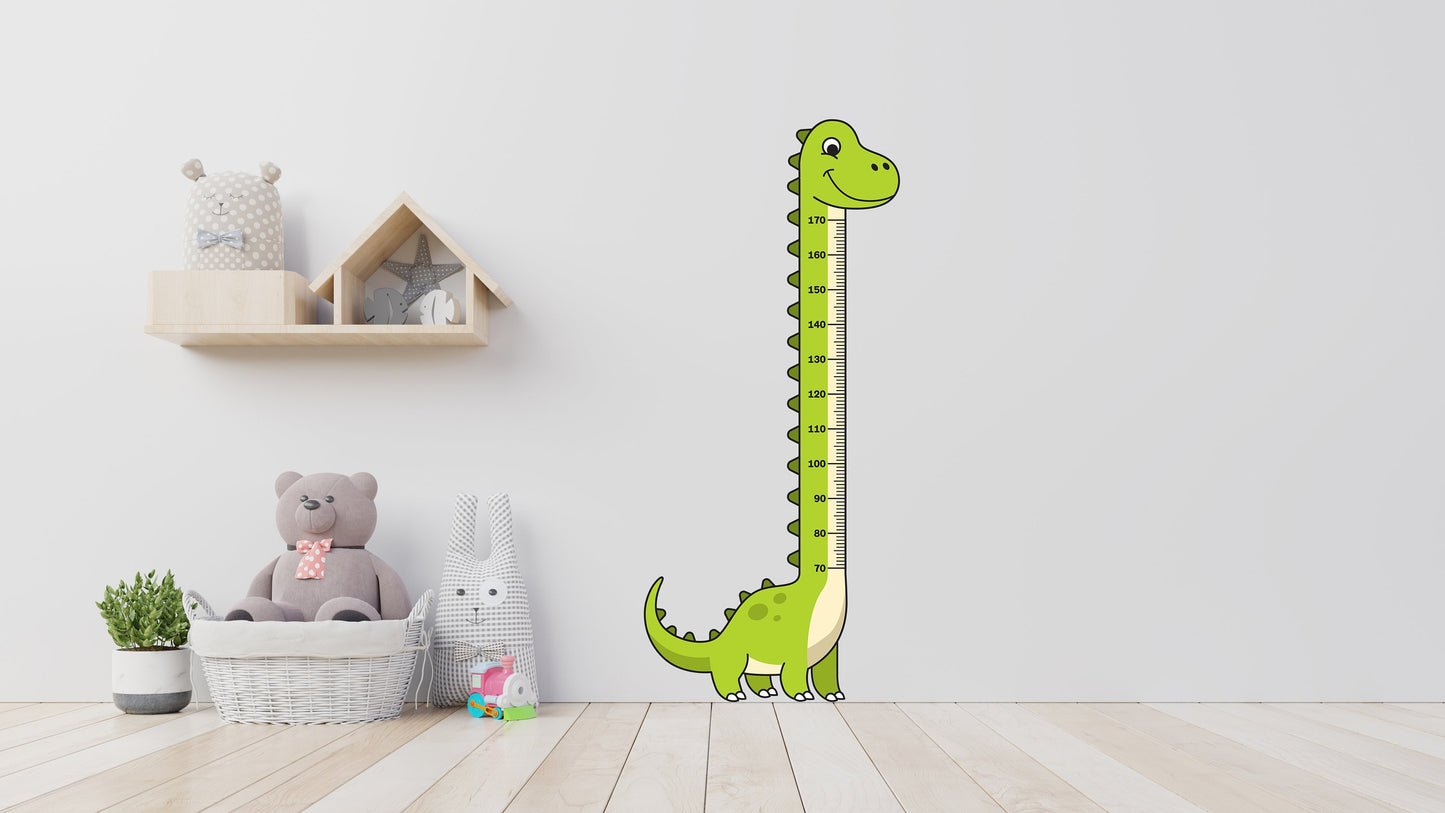 Track Your Child's Growth with our Dinosaur Height Chart Wall Sticker - Measures up to 170cm