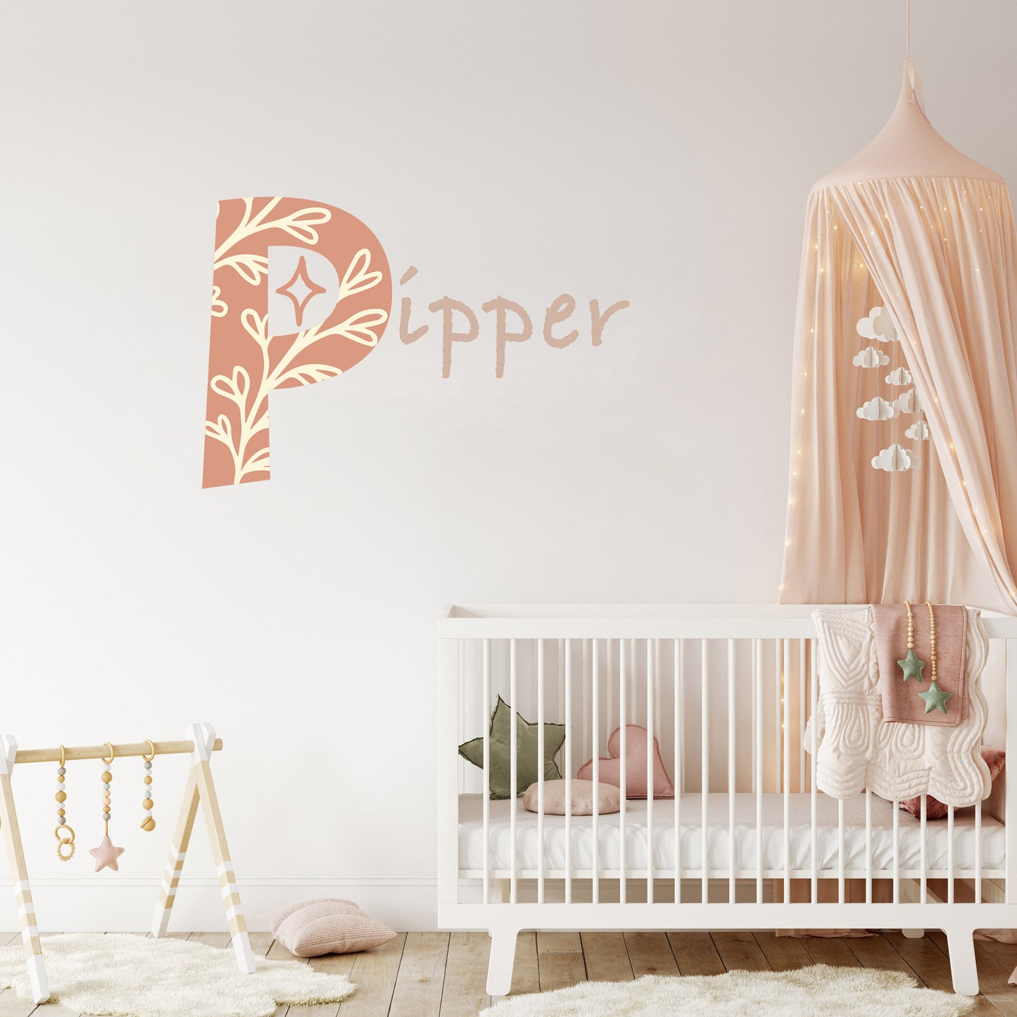 Personalised Name Sticker Nursery Name Decal Baby Name Sticker Girl Decal