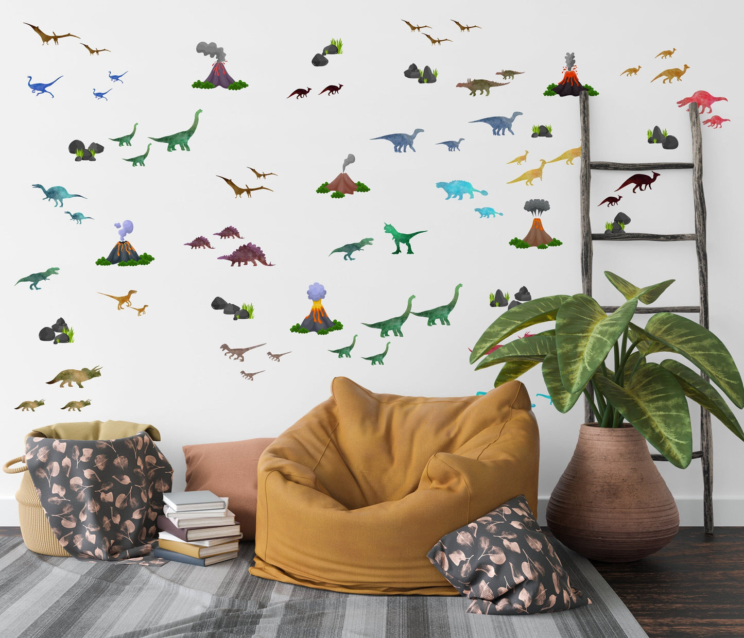 Dinosaur Wall Sticker Watercolour Sticker Jurassic Park Sticker